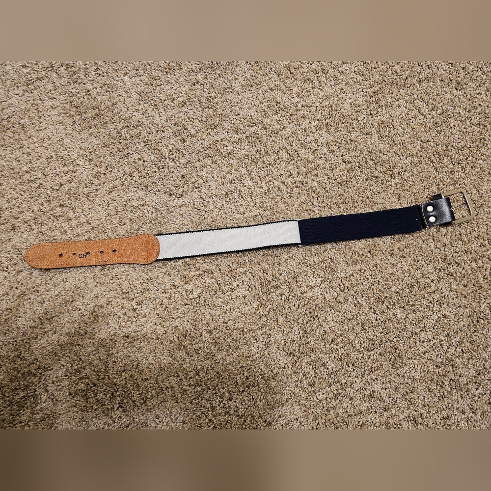 Adjustable Men’s Grooming Belt Strap in Navy and White - Picture 2 of 3